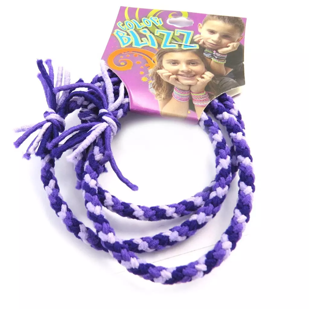 Les Trésors De Lily 3 Bracelets élastiques 'Coloriage' Violet [M5328]