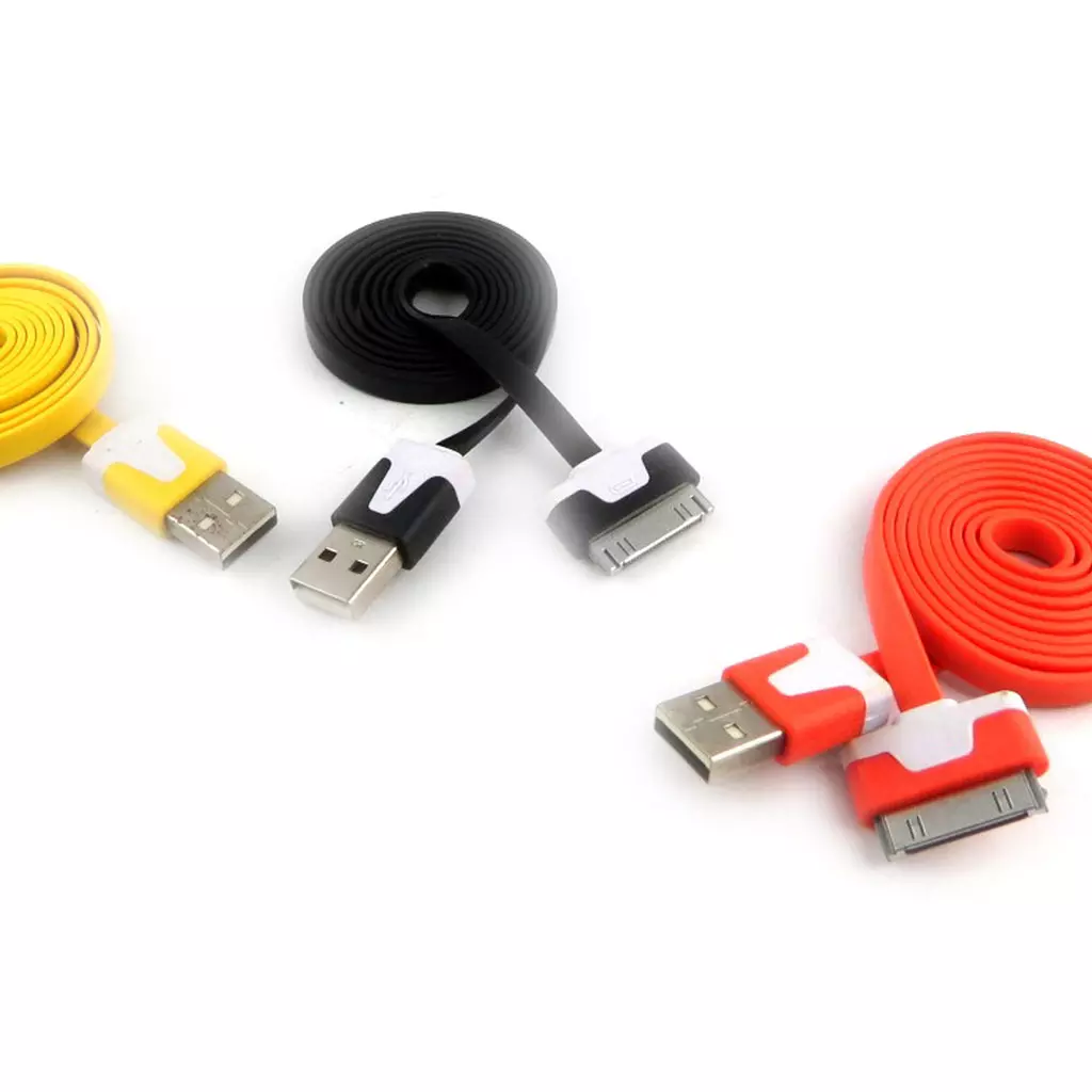 Les Trésors De Lily 3 Cables USB 'Coloriage' Iphone Ipad (jaune Noir Orange) [K9276]