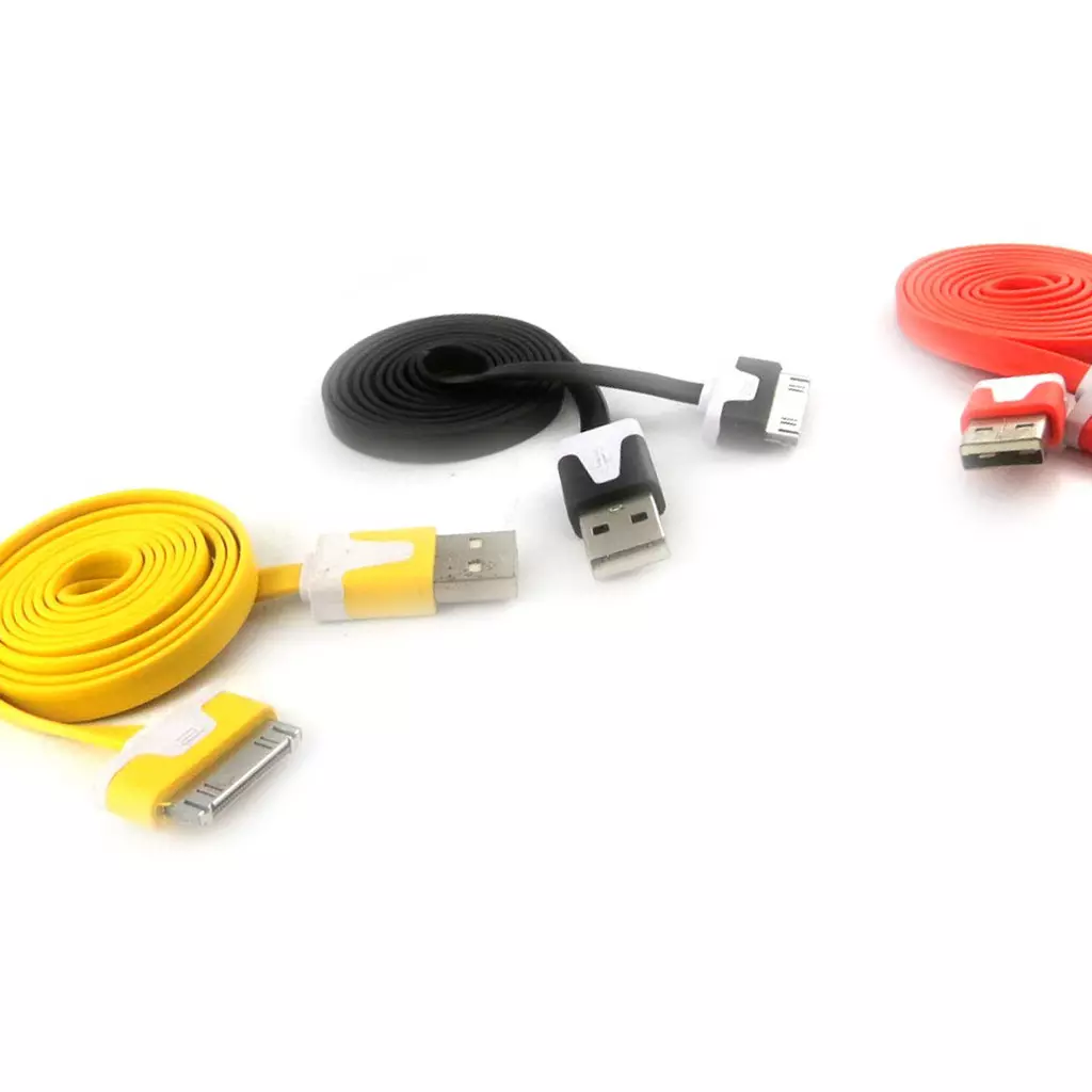 Les Trésors De Lily 3 Cables USB 'Coloriage' Iphone Ipad (jaune Noir Orange) [K9276]