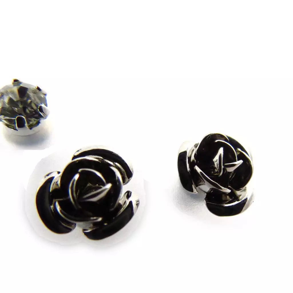 Les Trésors De Lily 3 Paires De Boucles 'Sissi' Blanc Argenté [J6249]
