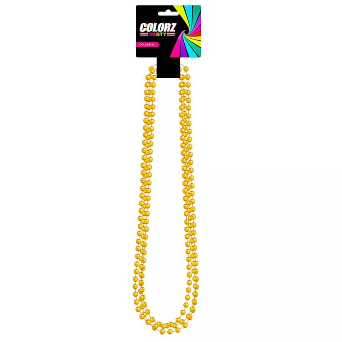 les trésors de lily 3 sautoirs 'Perla' doré 80 cm 6 mm [R3987]