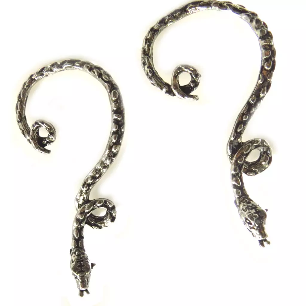 Les Trésors De Lily 4 Bagues Oreilles 'Tentation' Doré Argenté [K6566]