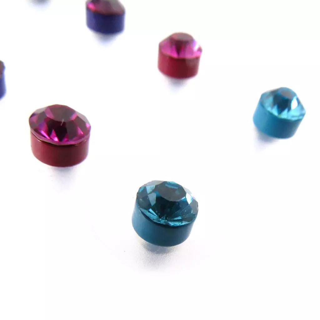 Les Trésors De Lily 4 Paires De Boucles 'Cristal' Tutti Frutti [J6252]