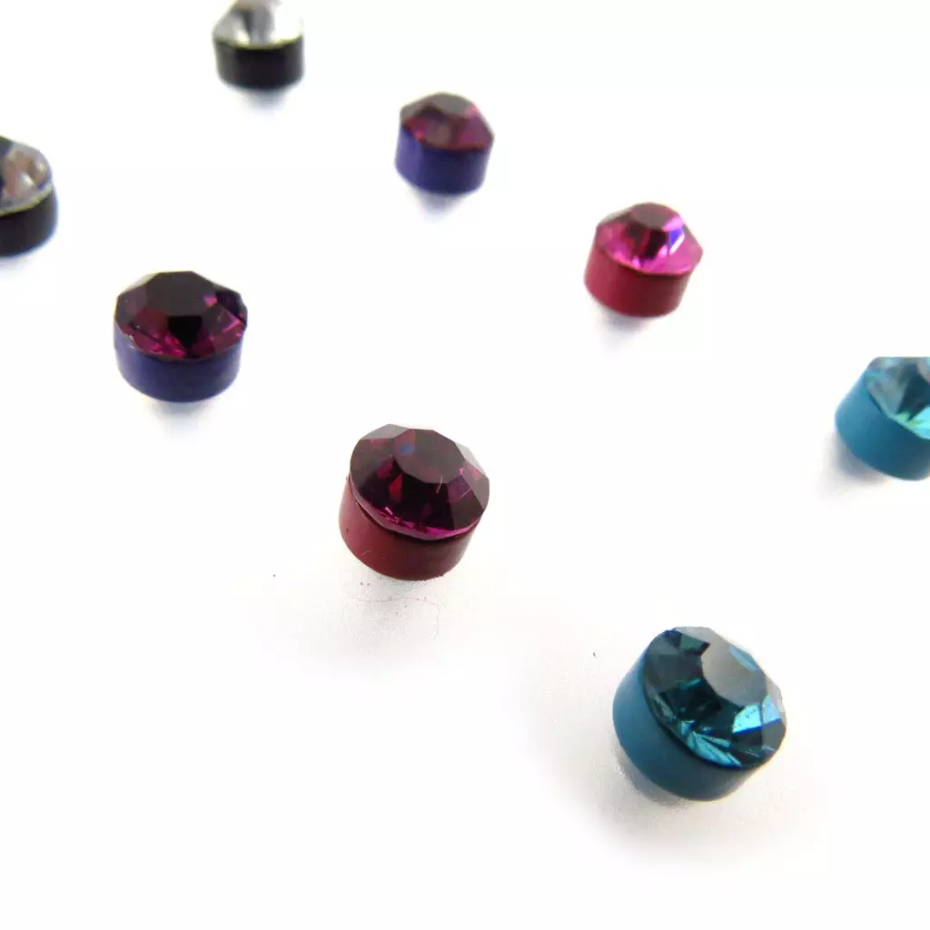 Les Trésors De Lily 4 Paires De Boucles 'Cristal' Tutti Frutti [J6252]