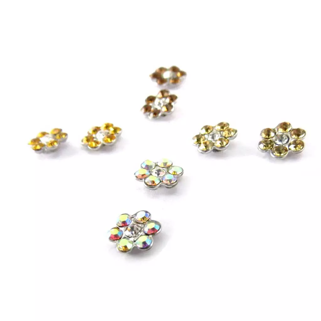 Les Trésors De Lily 4 Paires De Boucles 'Sissi' Ambre Blanc (Swarovski) [J6268]