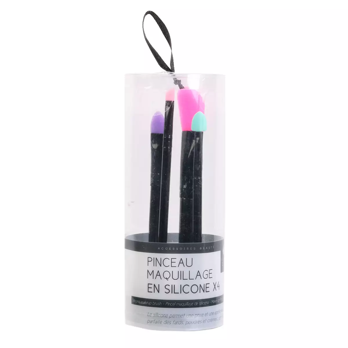 Les Trésors De Lily 4 Pinceaux De Maquillage Silicone 'Scarlett' 16x6 Cm [A1779]