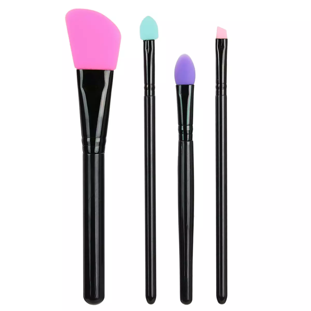 les trésors de lily 4 pinceaux de maquillage silicone 'Scarlett' 16x6 cm [A1779]