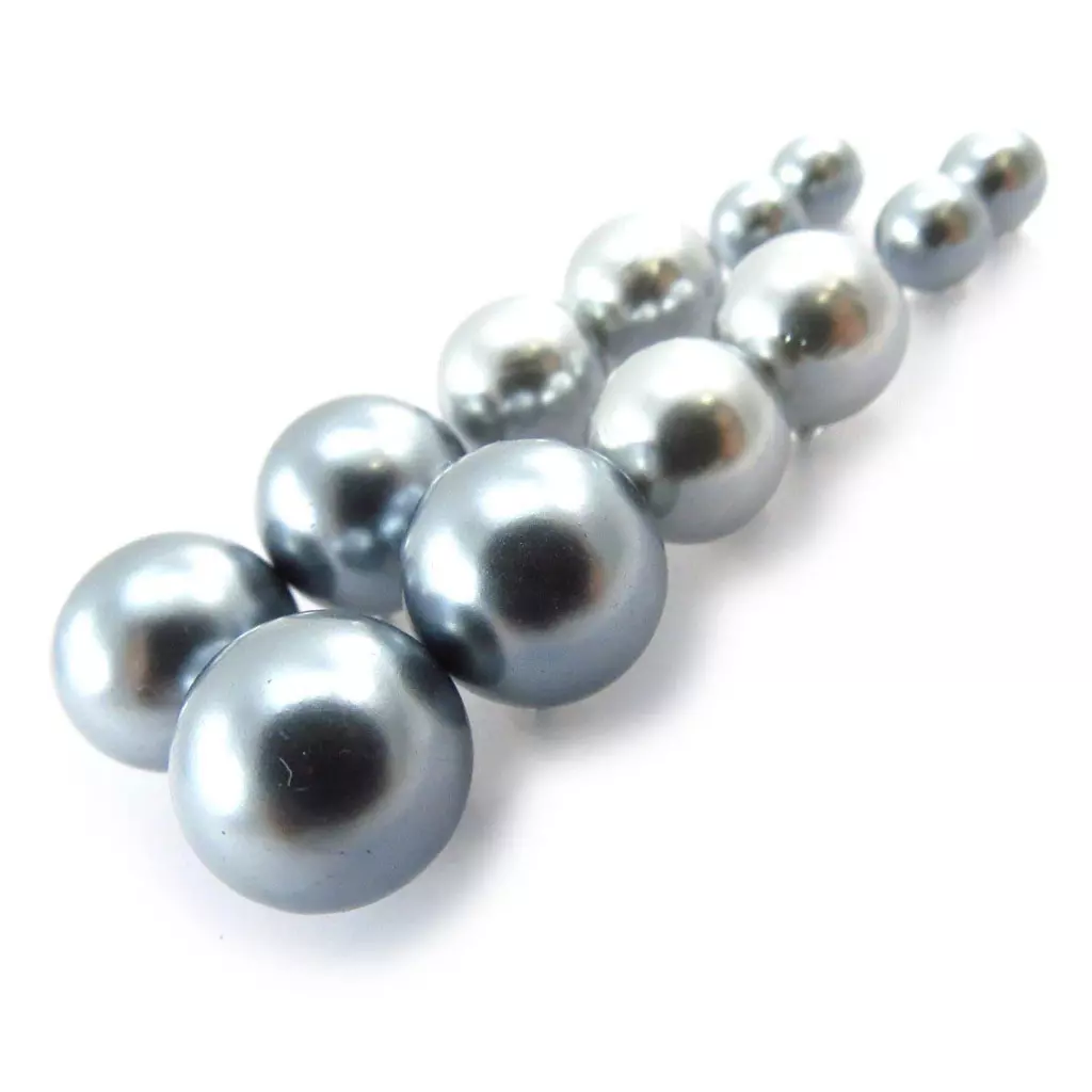 Les Trésors De Lily 6 Paires De Boucles 'Perla' Gris [J6213]