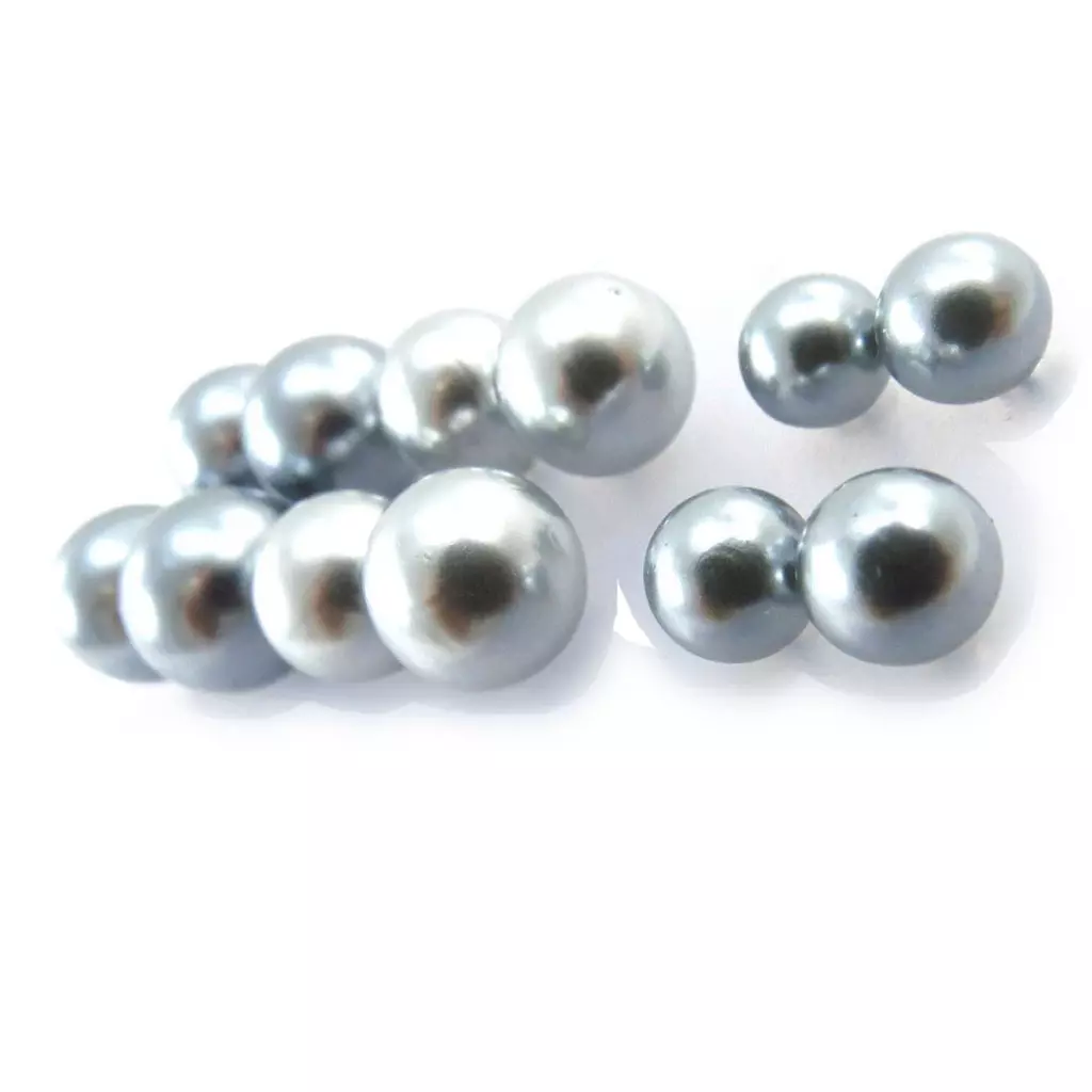 Les Trésors De Lily 6 Paires De Boucles 'Perla' Gris [J6213]