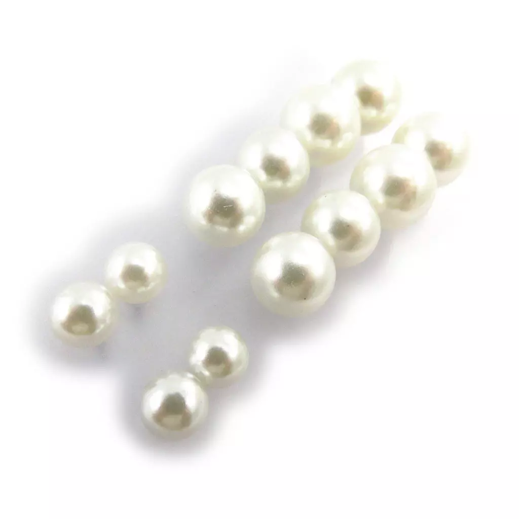 Les Trésors De Lily 6 Paires De Boucles 'Perla' Ivoire [J5966]