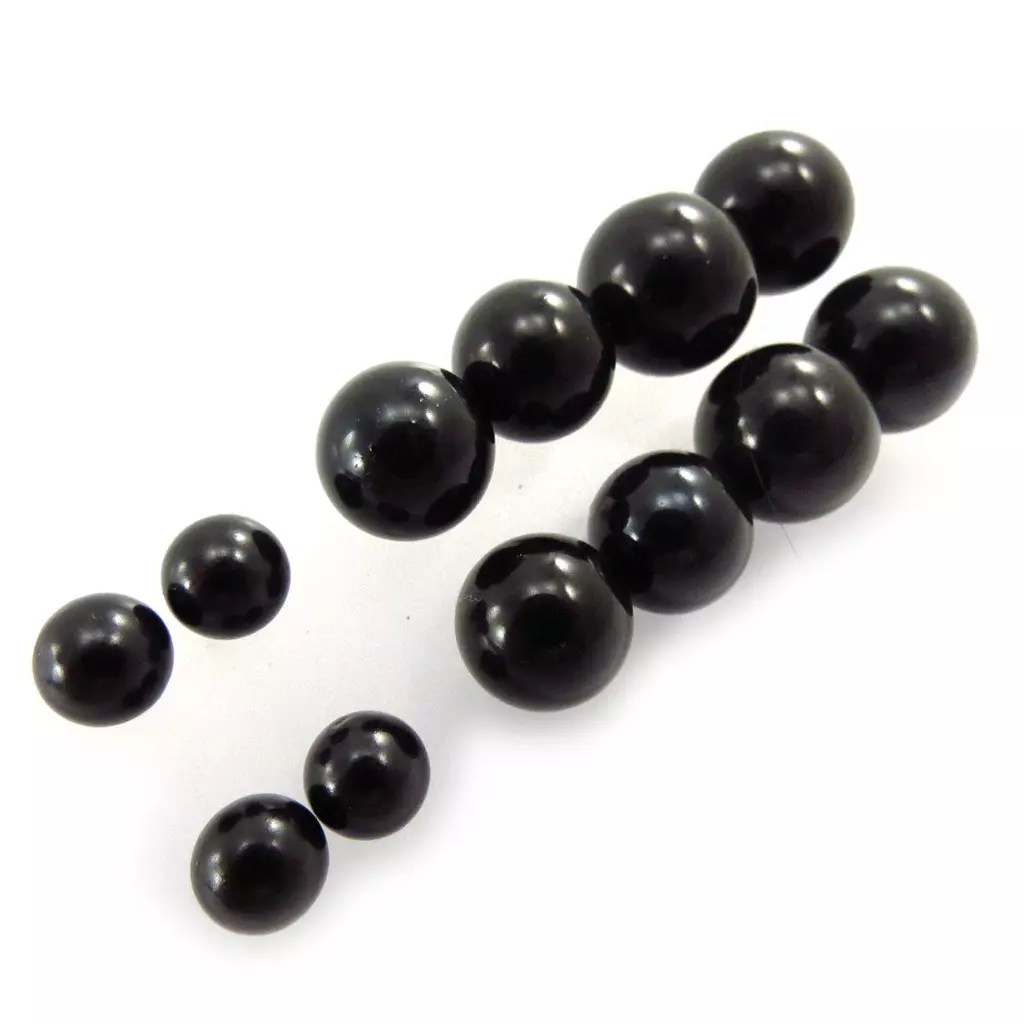Les Trésors De Lily 6 Paires De Boucles 'Perla' Noir [J6233]