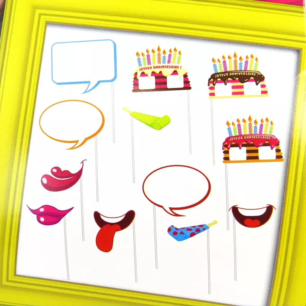 Les Trésors De Lily Accessoires Photobooth 'Anniversaire' 12 Pièces [M5041]