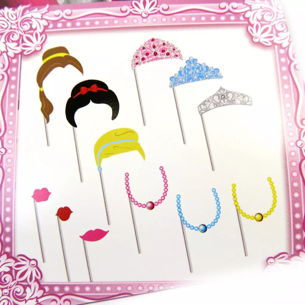 Les Trésors De Lily Accessoires Photobooth Enfant 'Princesses' 12 Pièces [M5249]