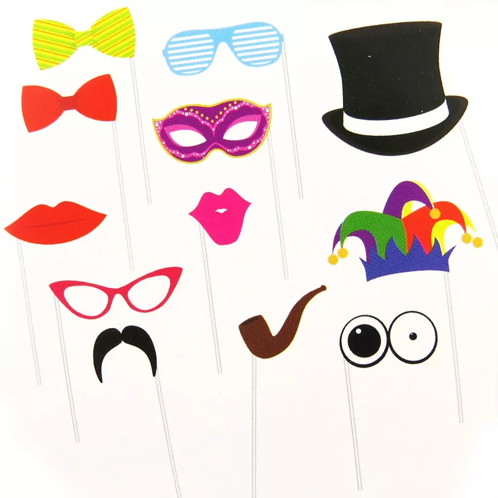 Les Trésors De Lily Accessoires Photobooth 'Funny Party' 12 Pièces [M5040]