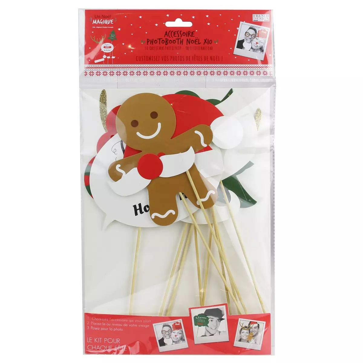 Les Trésors De Lily Accessoires Photobooth 'Joyeux Noël' 10 Pièces [Q3618]