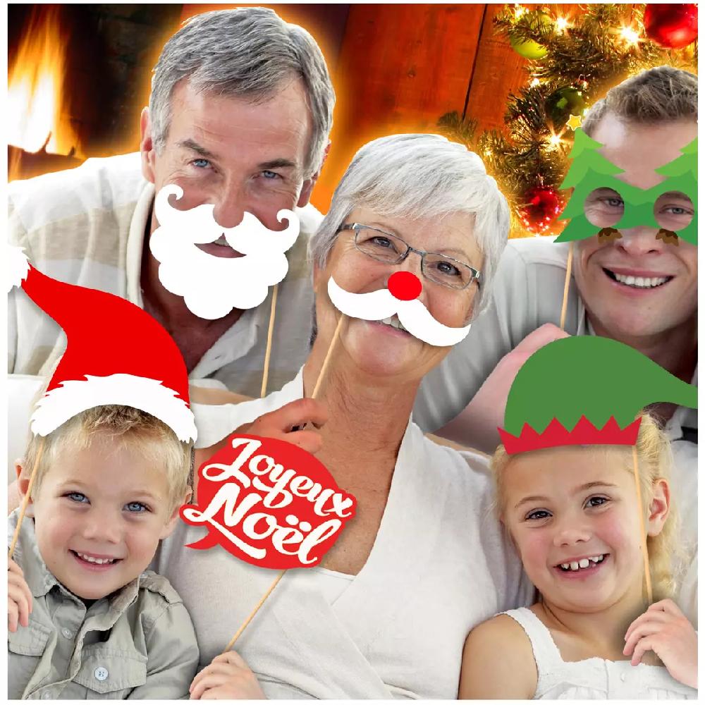 Les Trésors De Lily Accessoires Photobooth 'Joyeux Noël' 12 Pièces [Q3514]