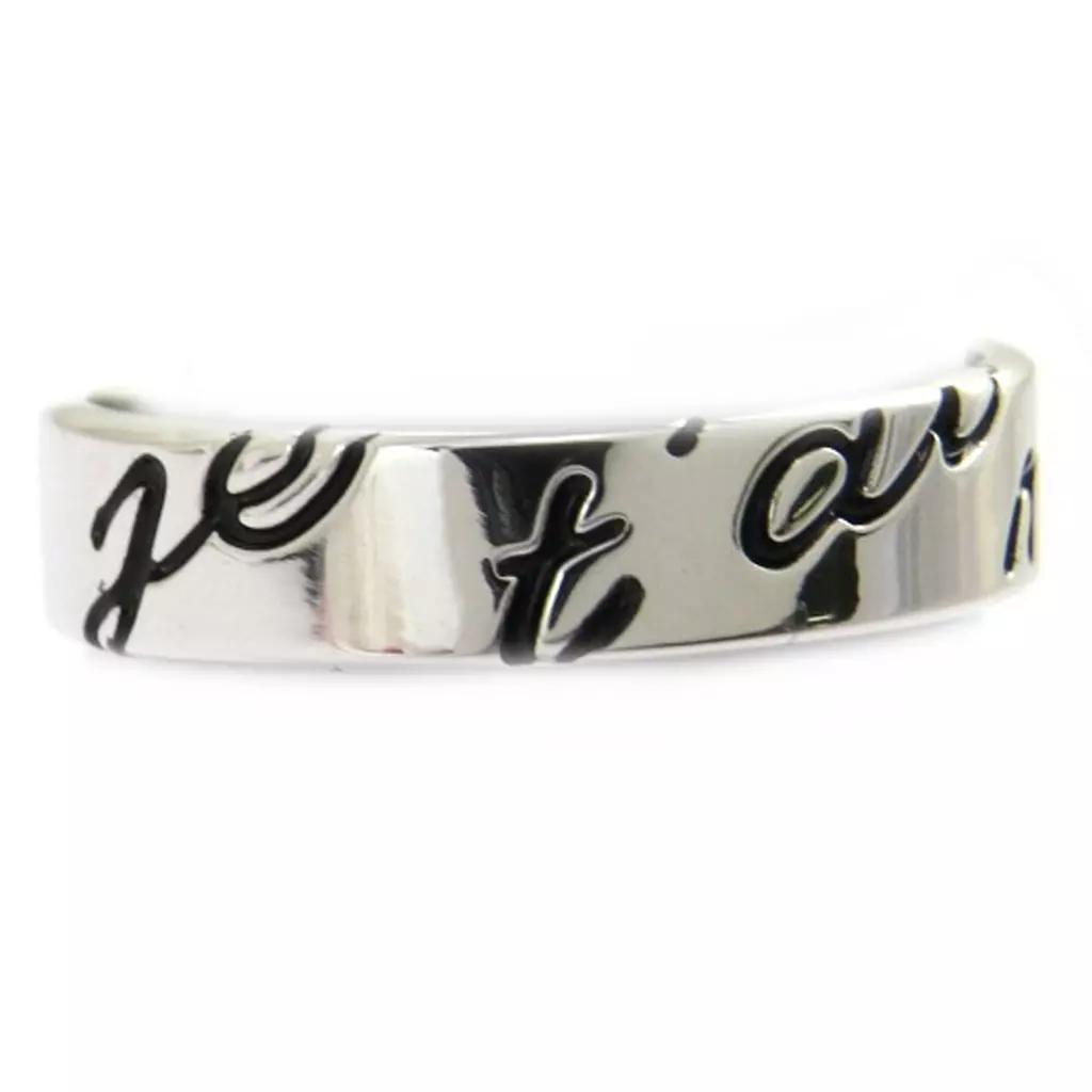 Les Trésors De Lily Alliance Argent 'Je T'aime' [M1152]