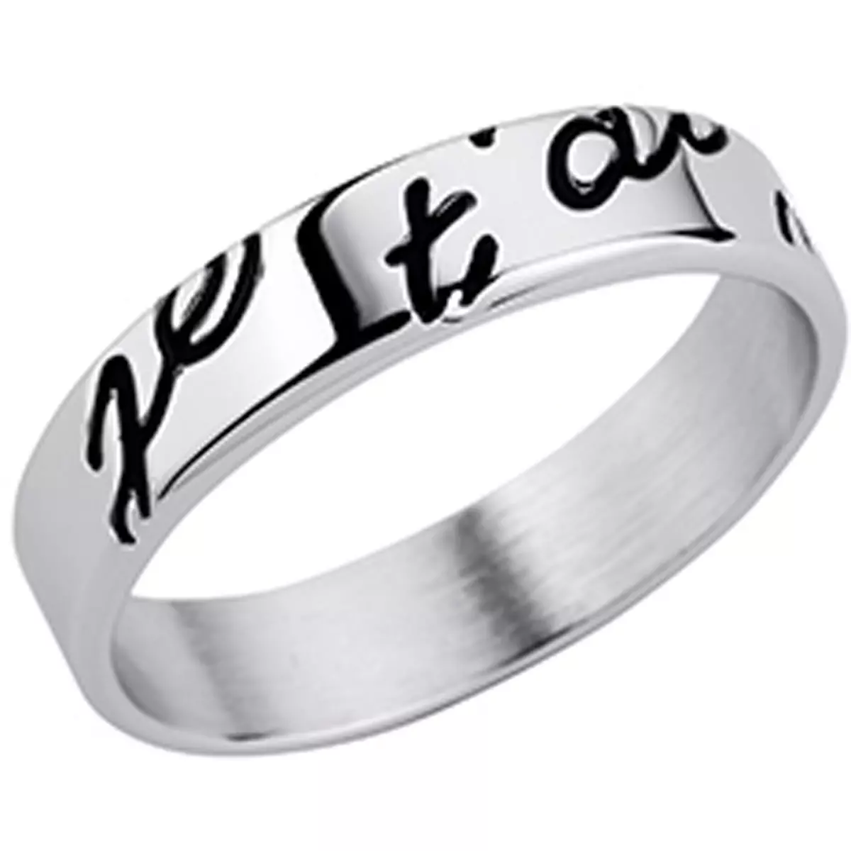 les trésors de lily Alliance Argent 'Je T'aime' [M1152]