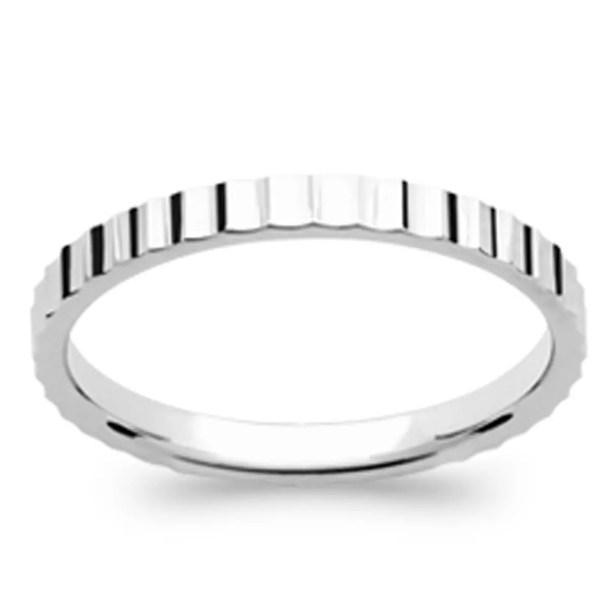 les trésors de lily Alliance Argent 'Lien d'Amour' argenté (rhodié) 2 mm [Q8951]