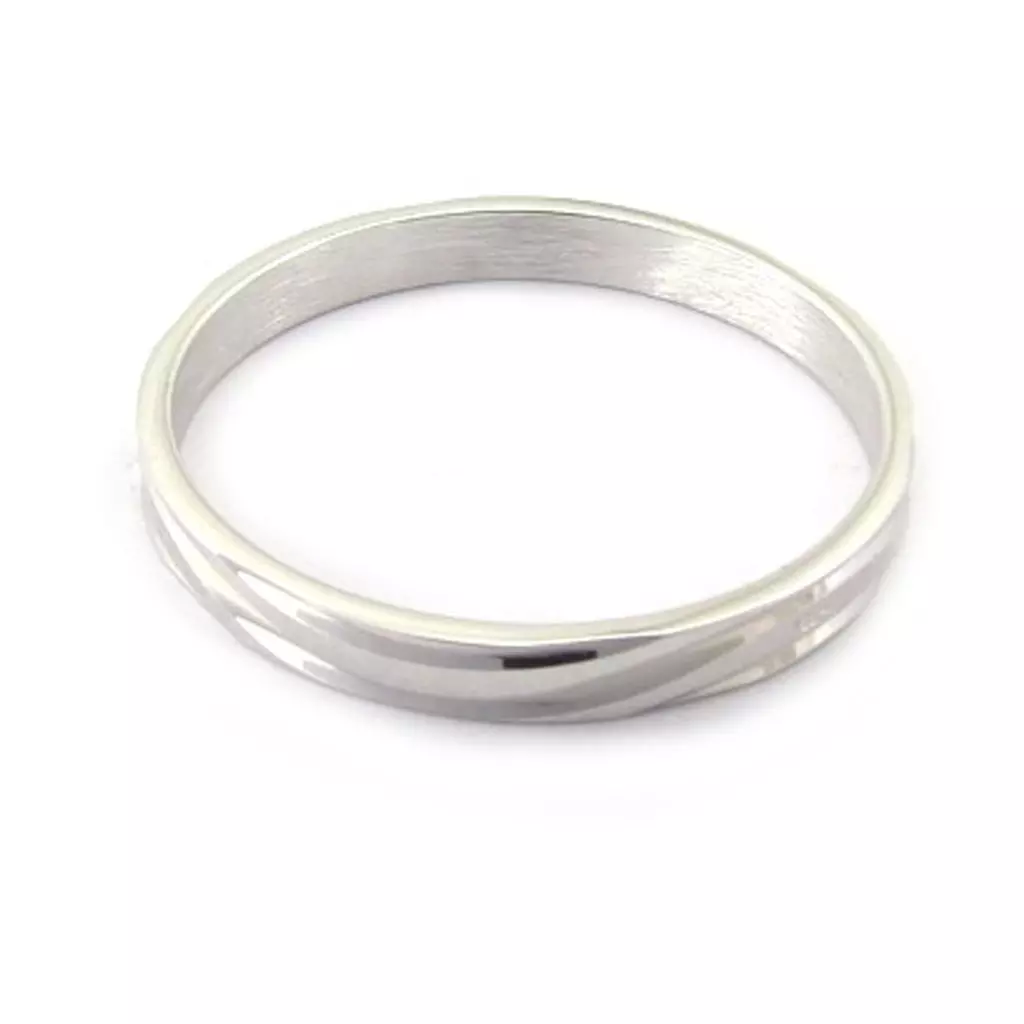Les Trésors De Lily Alliance Argent 'Lien D'Amour' Argenté (rhodié) 3 Mm [G7595]