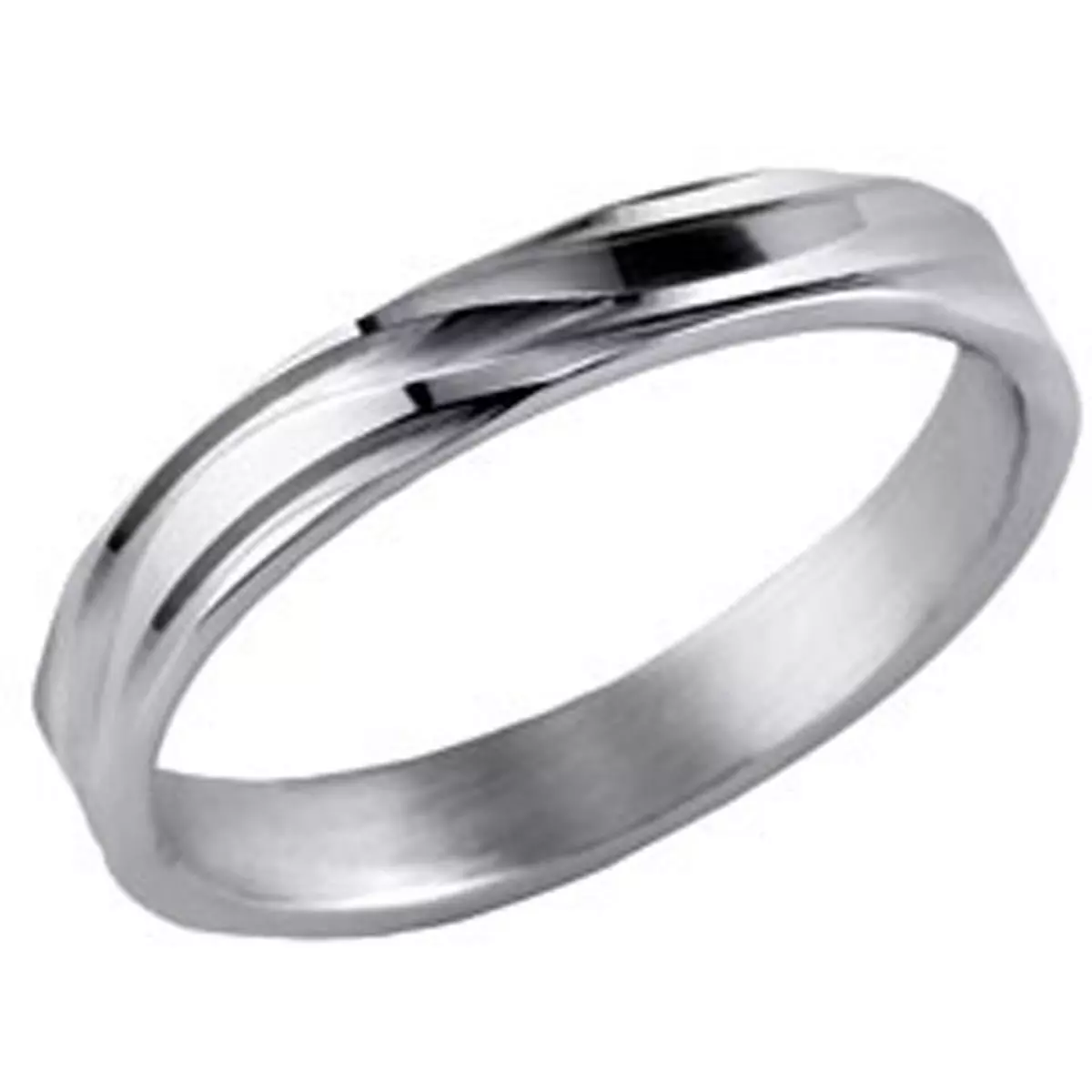 Les Trésors De Lily Alliance Argent 'Lien D'Amour' Argenté (rhodié) 3 Mm [G7595]