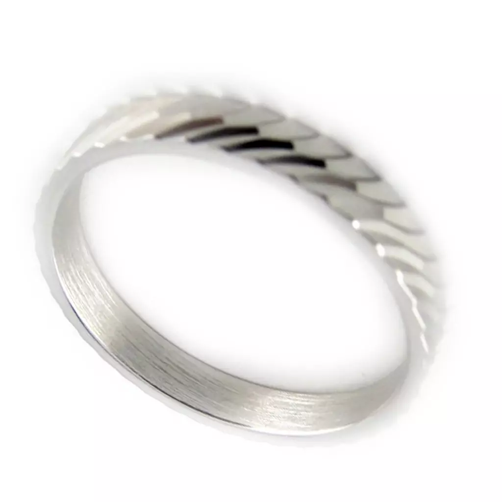Les Trésors De Lily Alliance Argent 'Lien D'Amour' Argenté (rhodié) 3 Mm [K9402]
