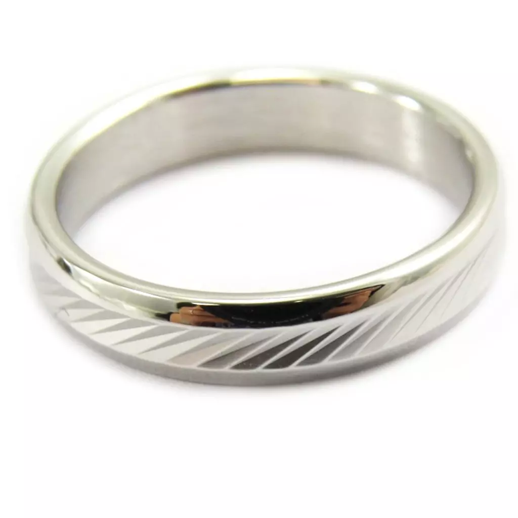 Les Trésors De Lily Alliance Argent 'Lien D'Amour' Argenté (rhodié) 4 Mm [G7596]
