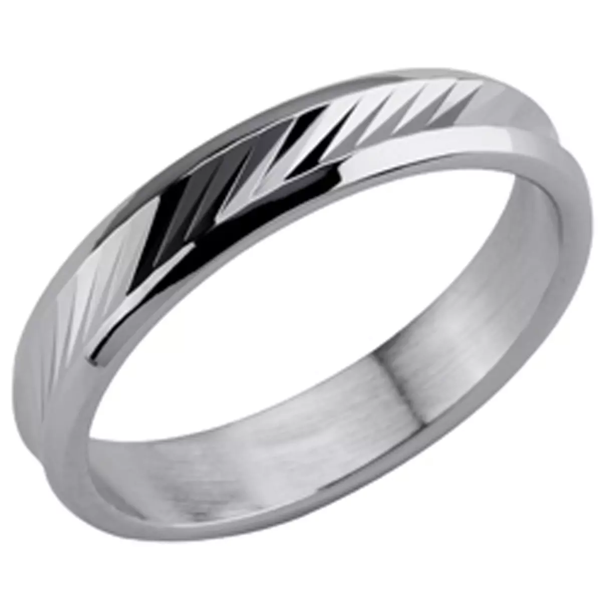 Les Trésors De Lily Alliance Argent 'Lien D'Amour' Argenté (rhodié) 4 Mm [G7596]