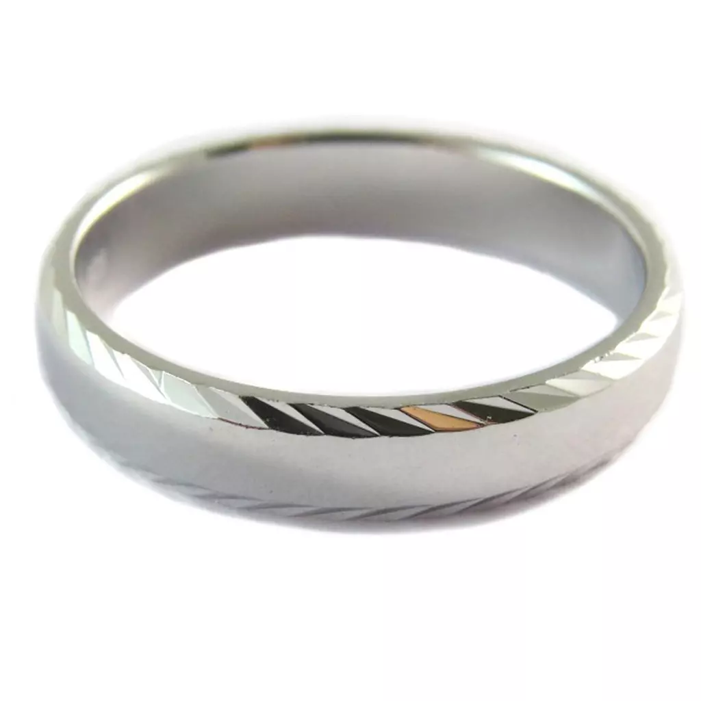 Les Trésors De Lily Alliance Argent 'Lien D'Amour' Argenté (rhodié) 4 Mm [P1956]