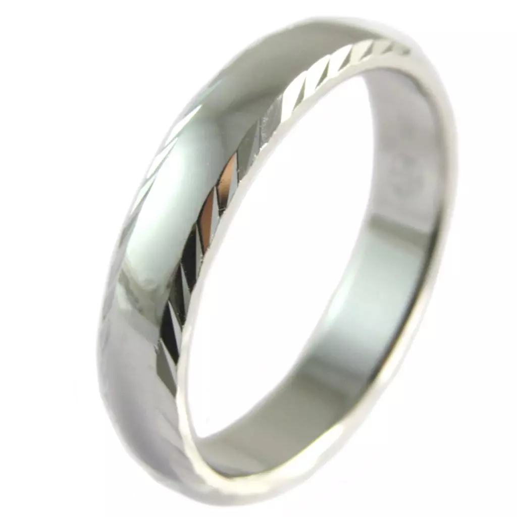 Les Trésors De Lily Alliance Argent 'Lien D'Amour' Argenté (rhodié) 4 Mm [P1956]