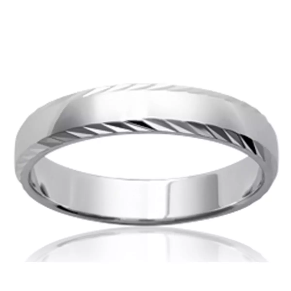 les trésors de lily Alliance Argent 'Lien d'Amour' argenté (rhodié) 4 mm [P1956]
