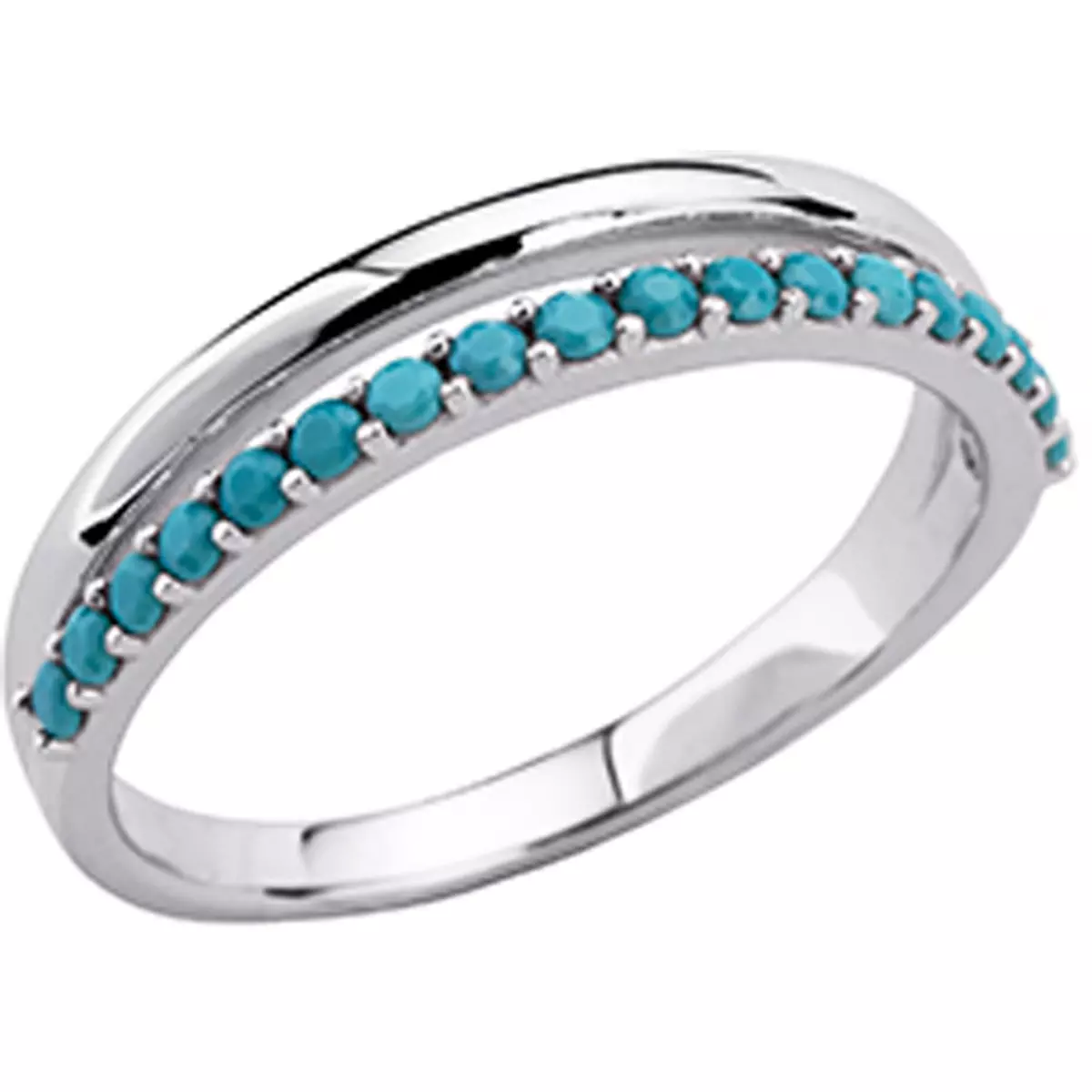 les trésors de lily Alliance Argent 'Navajos' turquoise argenté [P0757]