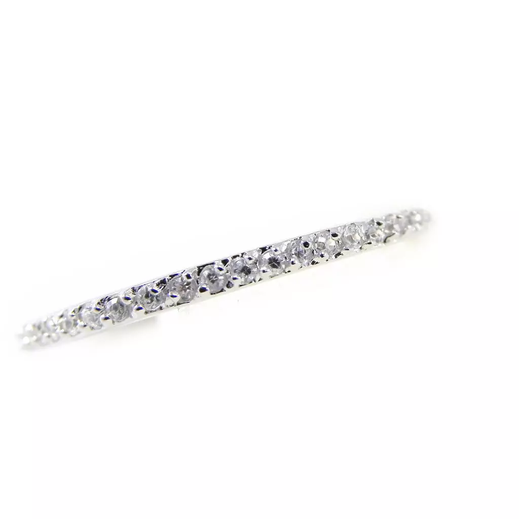 Les Trésors De Lily Alliance Argent 'Pour La Vie' Blanc Argenté (rhodié) 15 Mm [H0485]