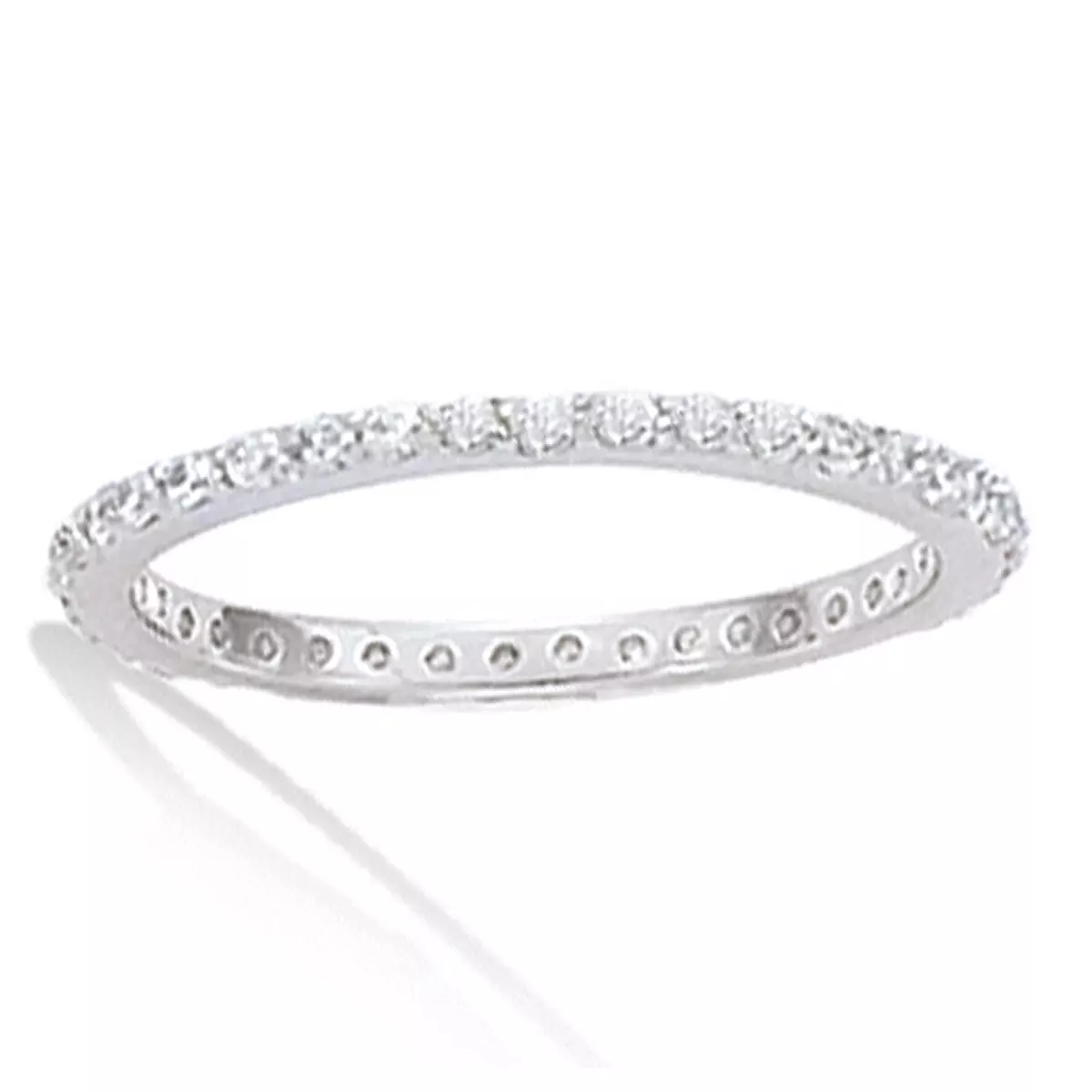 Les Trésors De Lily Alliance Argent 'Pour La Vie' Blanc Argenté (rhodié) 15 Mm [H0485]