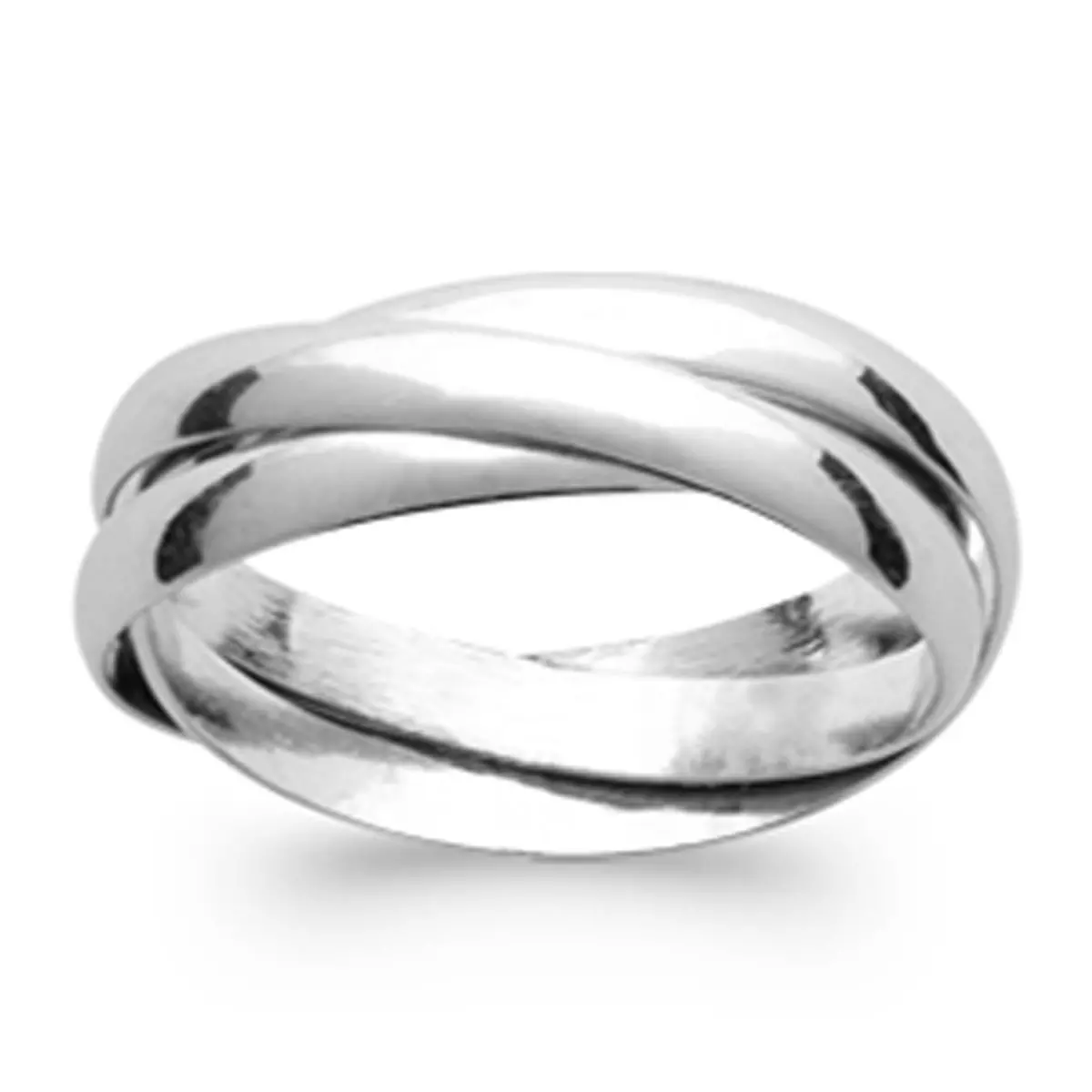 les trésors de lily Alliance Argent 'Trio' argenté (rhodié) 3 mm [P5994]