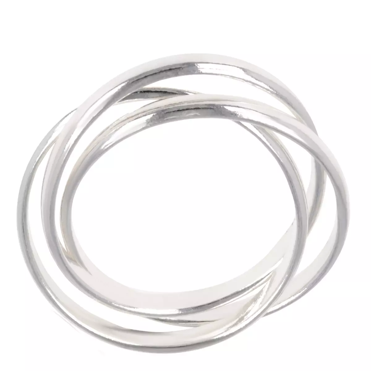 les trésors de lily Alliance Argent 'Trio' argenté (rhodié) 3 mm [R4150]