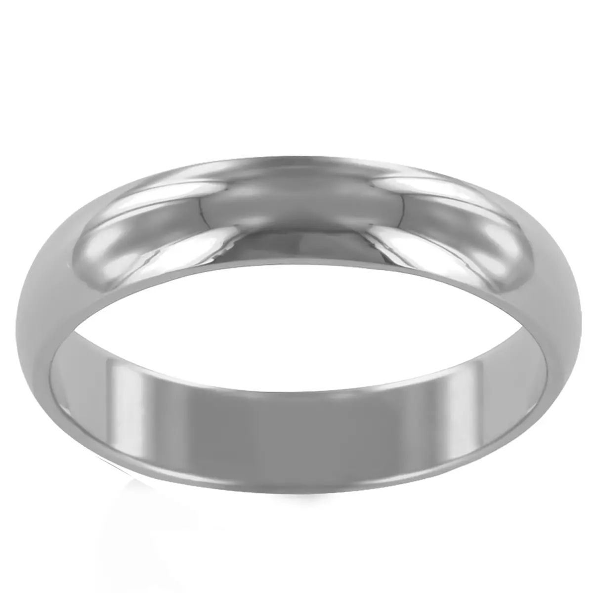 les trésors de lily Alliance Demi Jonc Argent (rhodié) 4 mm [P2401]