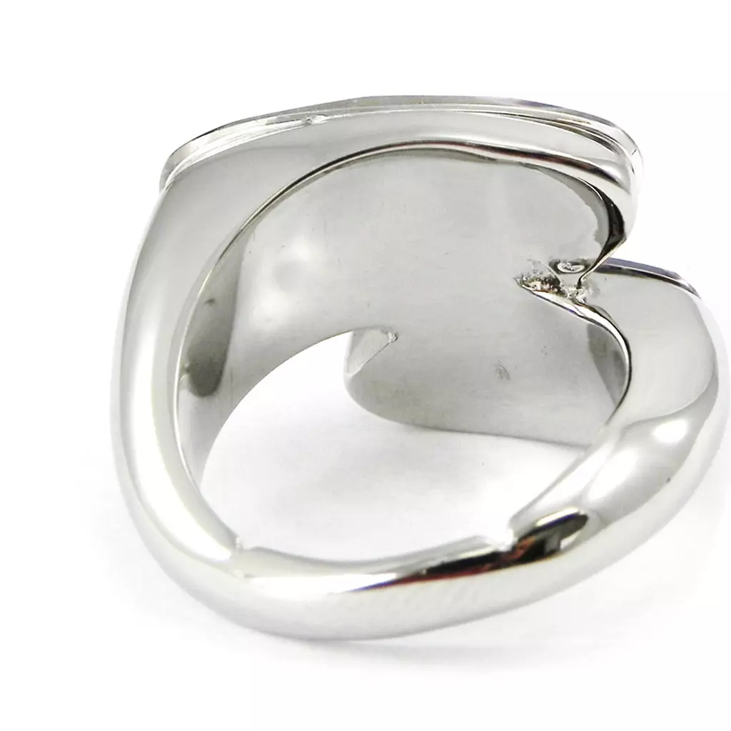Les Trésors De Lily Bague Acier 'Angela' Améthyste [I3453]