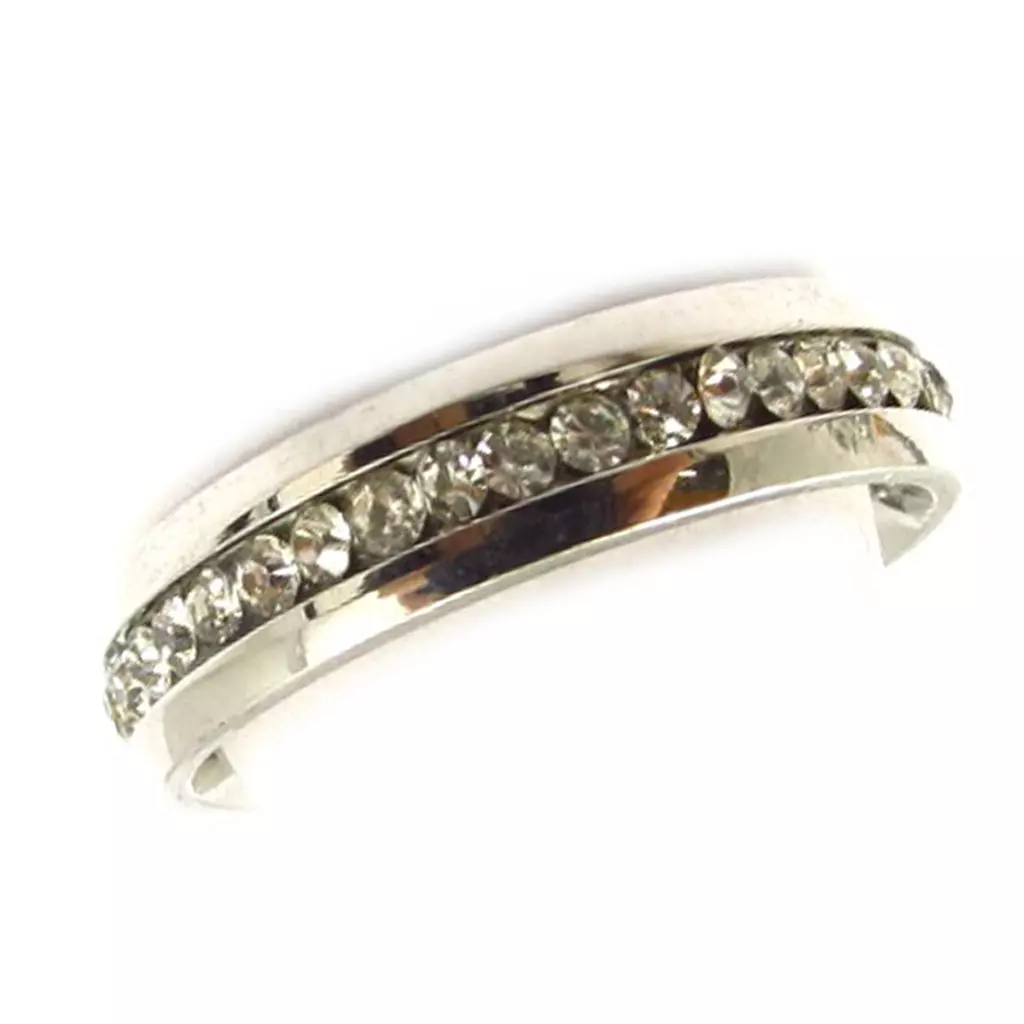 Les Trésors De Lily Bague Acier 'Lien D'Amour' Blanc 6 Mm [K7448]