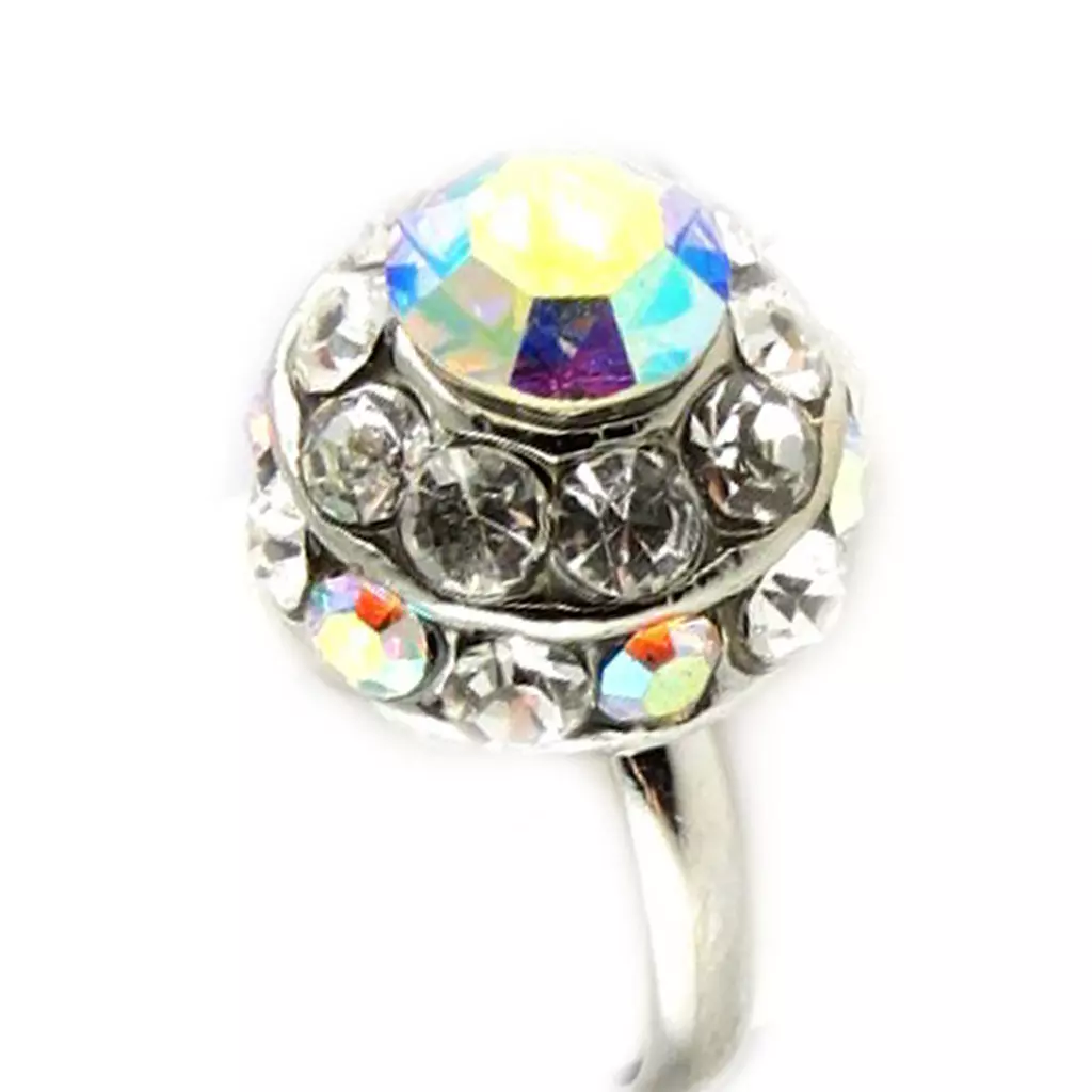 Les Trésors De Lily Bague 'Dôme Castafiore' Blanc [D9786]