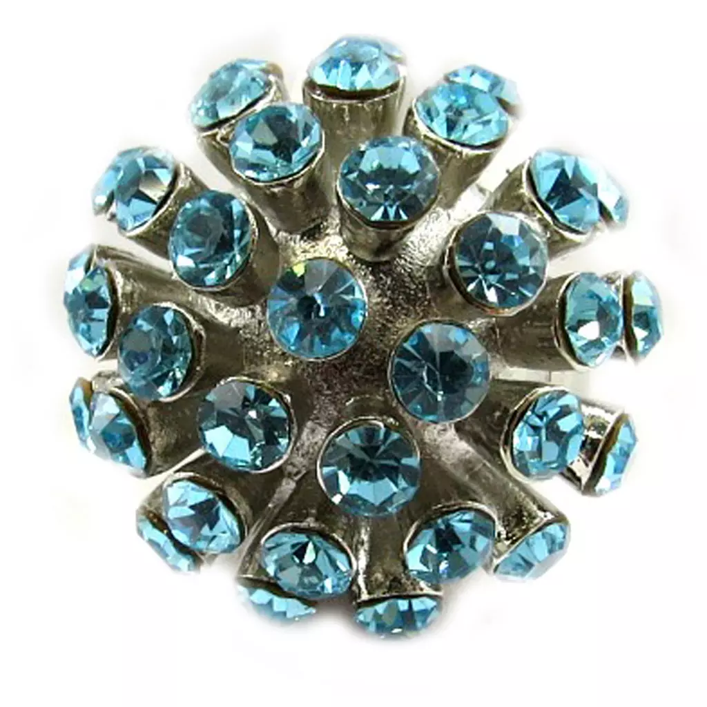 les trésors de lily Bague 'Feu d'Artifice' Turquoise [E5125]