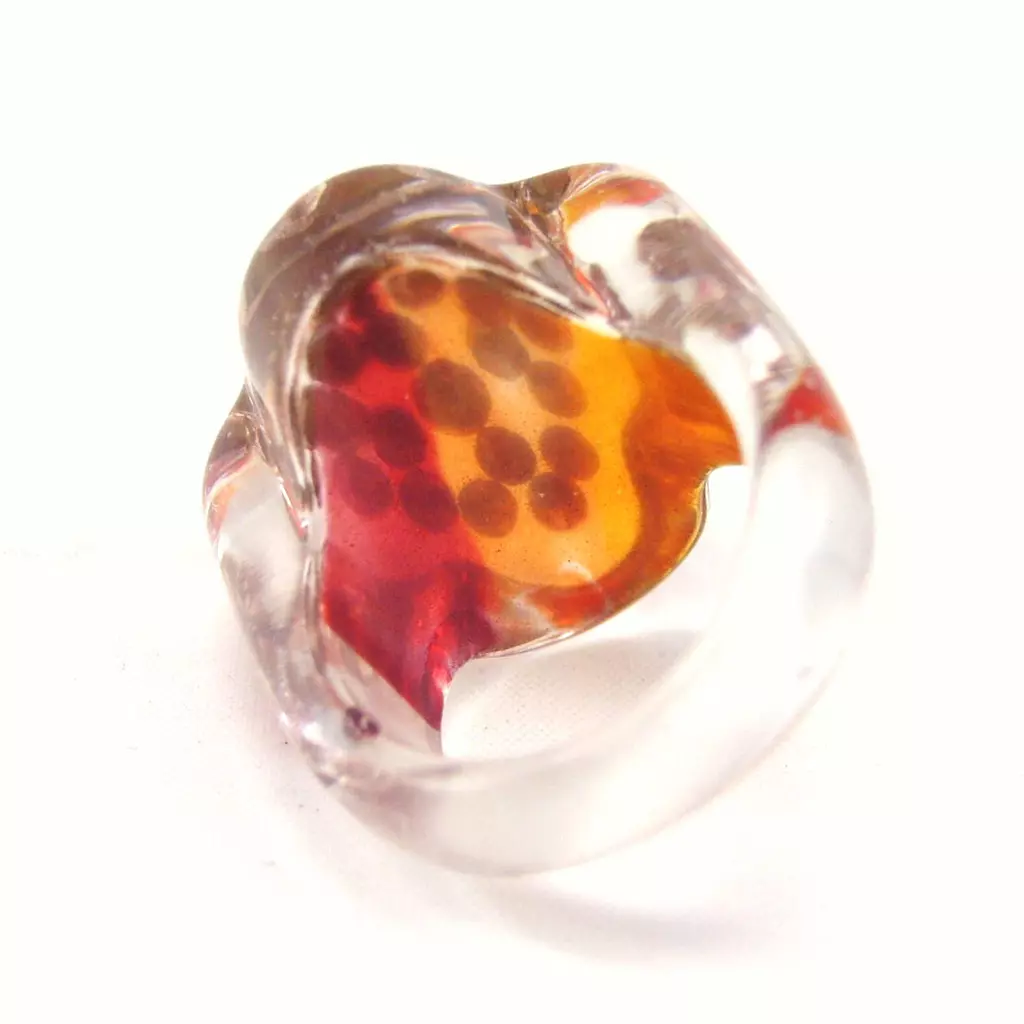 Les Trésors De Lily Bague 'Illuminations' Orange [F2323]