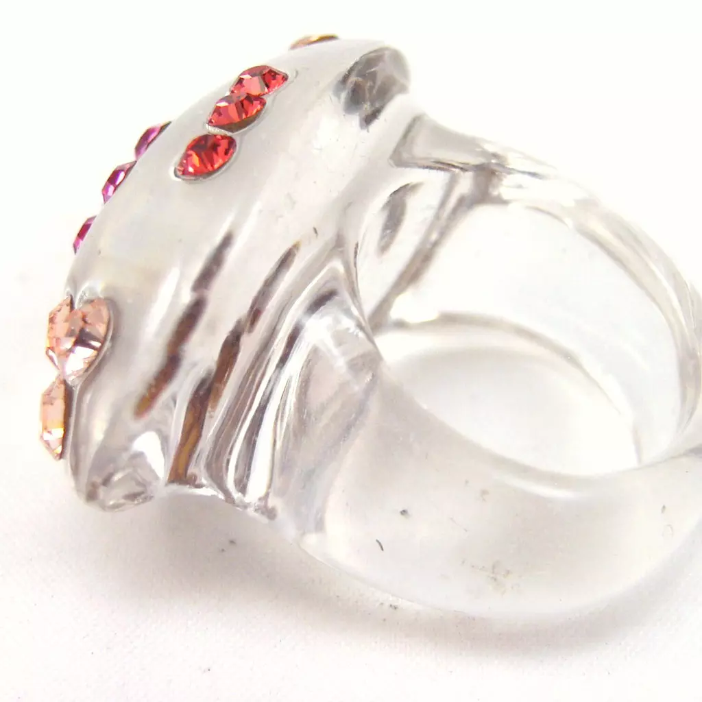 Les Trésors De Lily Bague 'Illuminations' Rouge Rose [F2499]