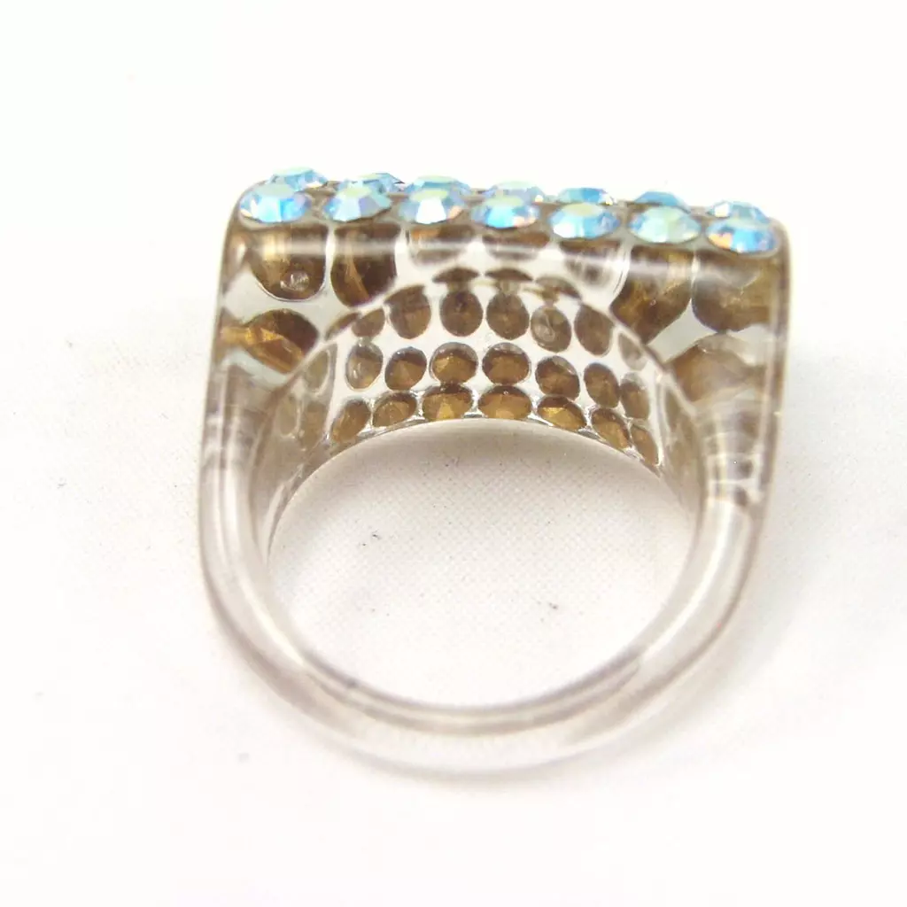 Les Trésors De Lily Bague 'Illuminations' Turquoise [F2316]