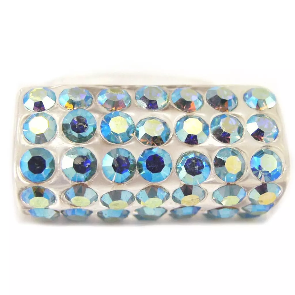 les trésors de lily Bague 'Illuminations' Turquoise [F2316]