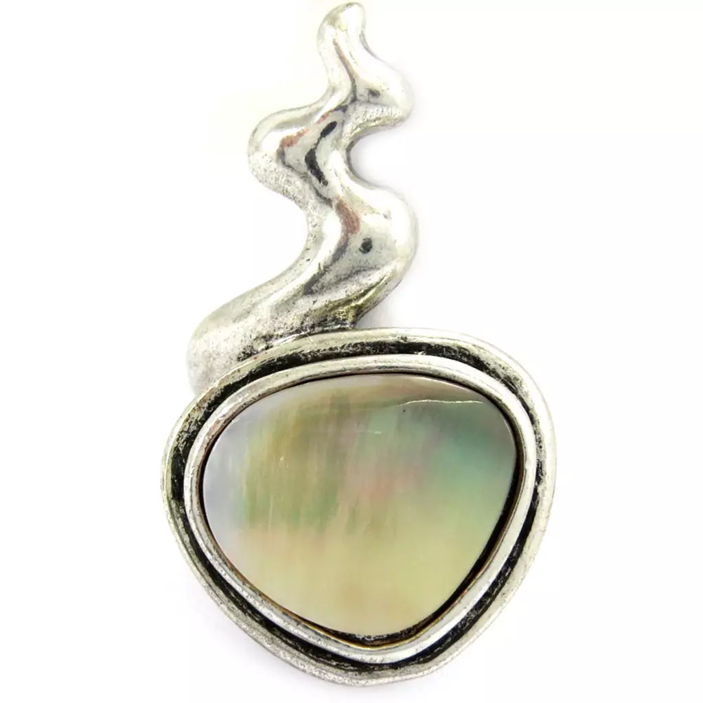 Les Trésors De Lily Bague 'Kilimanjaro' Beige Argenté [G2925]