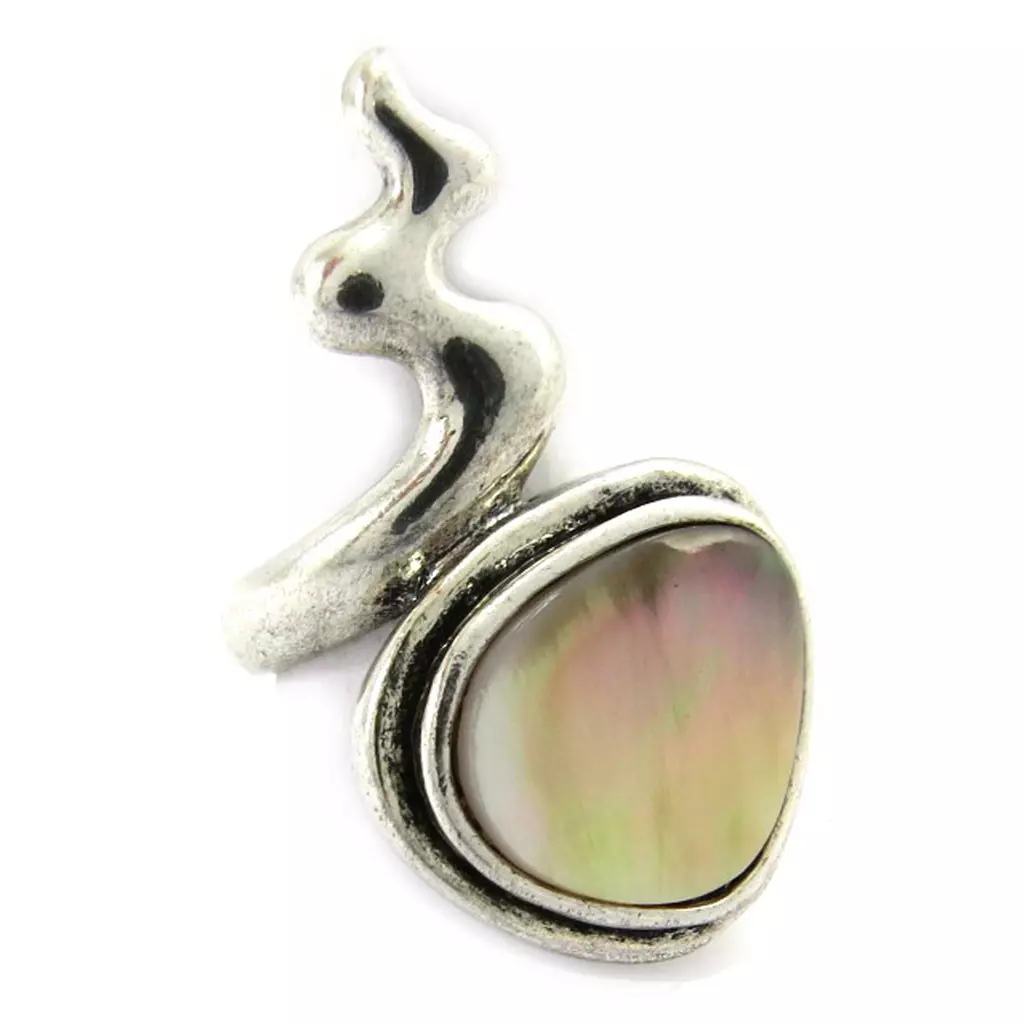 Les Trésors De Lily Bague 'Kilimanjaro' Beige Argenté [G2925]