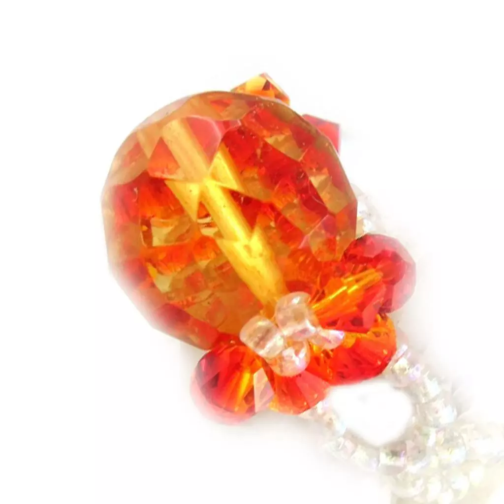 les trésors de lily Bague 'Mineralia' Orange Blanc [B8832]