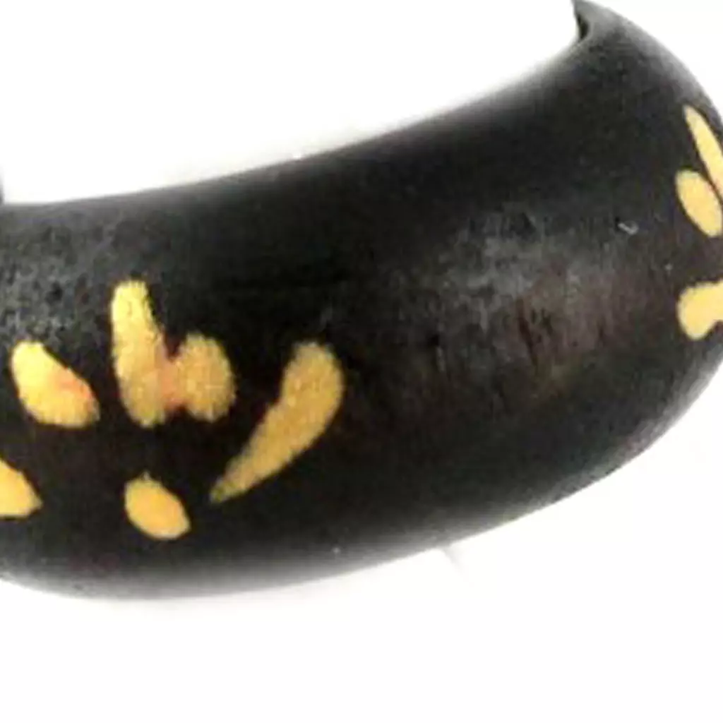 Les Trésors De Lily Bague 'Zoulou' Marron Foncé [D9807]