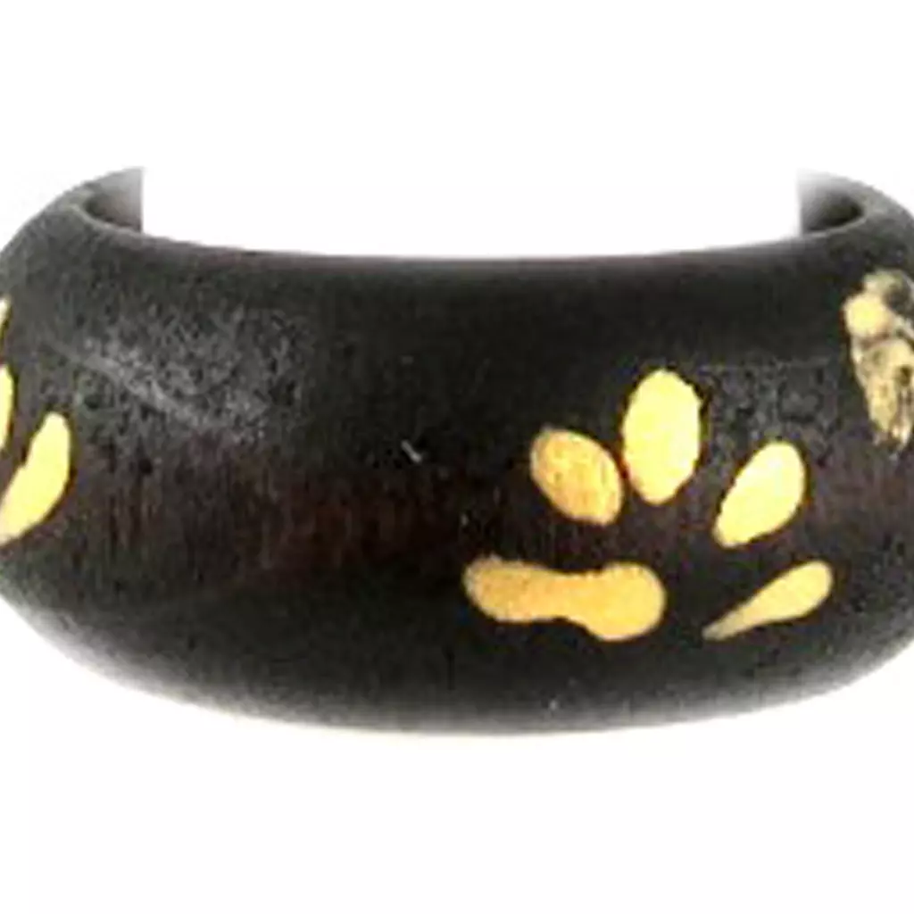 Les Trésors De Lily Bague 'Zoulou' Marron Foncé [D9807]